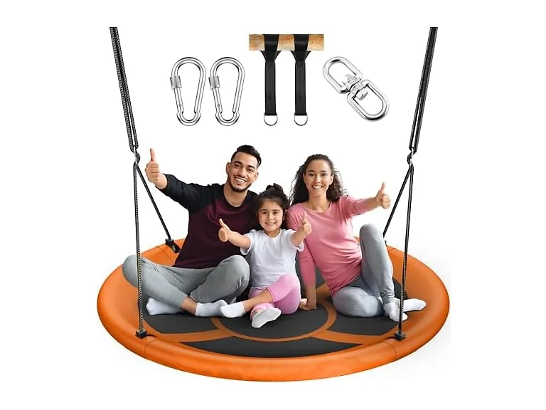 Everyfun 43" Saucer Tree Swing for Kids Adult