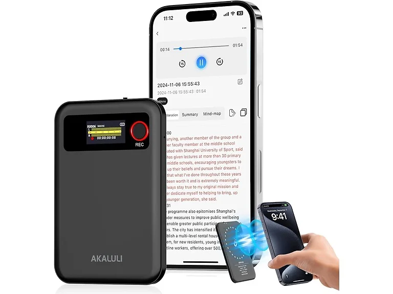 AI Voice Recorder with Transcription Summarize