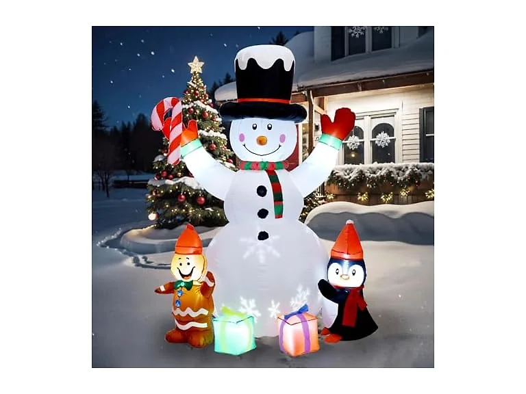 6' Inflatable Snowman Yard Decoration