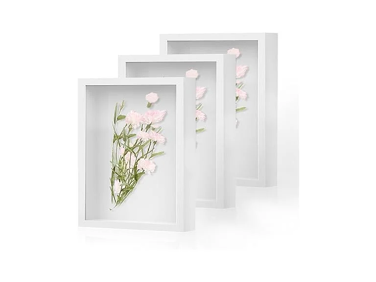 Shadow Box Frame 8x10 - 3 Pack Wood