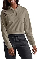 Hanes Women’s Cropped Hoodie, French Terry Hooded Sweatshirt
