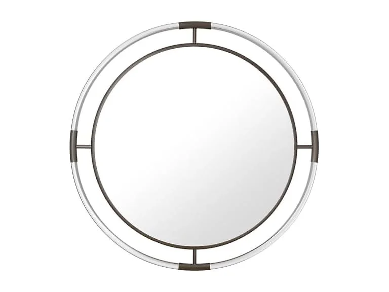 Chrome Acrylic & Metal Frame Mirror