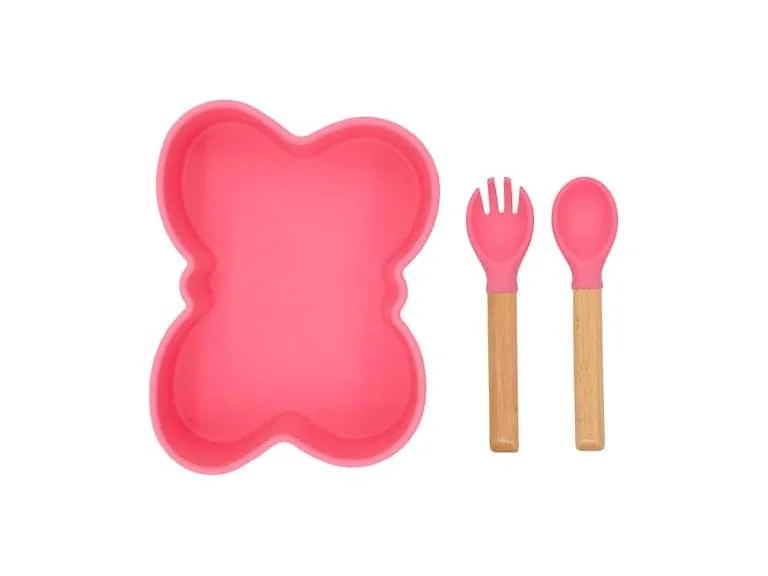 BabyX Baby Silicone Feeder Set, 3-pcs Butterfly