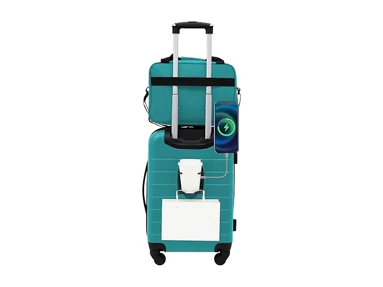 Wrangler Smart Spinner Hardside Luggage 2PC