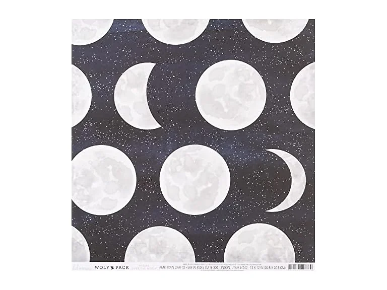 Heidi Swapp Pattern Paper Wolf Pack-12 x 12-Over The Moon