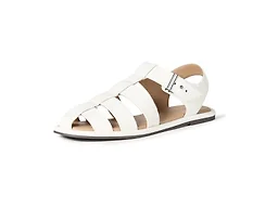 Amazon Essentials Women's Closed Toe Fisherman Sandals, Off-White, 8