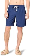 Amazon Essentials Men's 9" Swim Trunks with Mesh Lining, Pockets, Drawstring Closure, Navy, Large