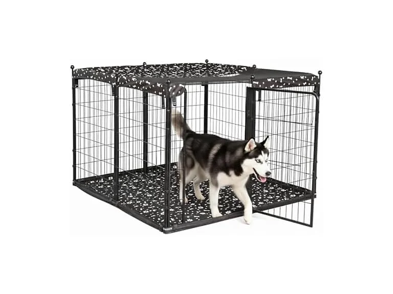 Portable Dog Playpen 53"L x 53"W x 36"H