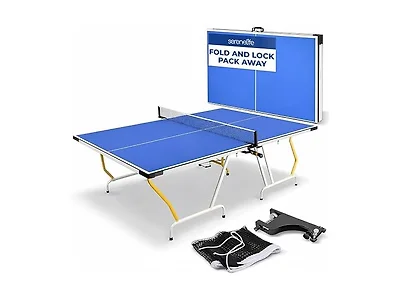 SereneLife Collapsible Full Size Ping Pong Table 9’ x 5’