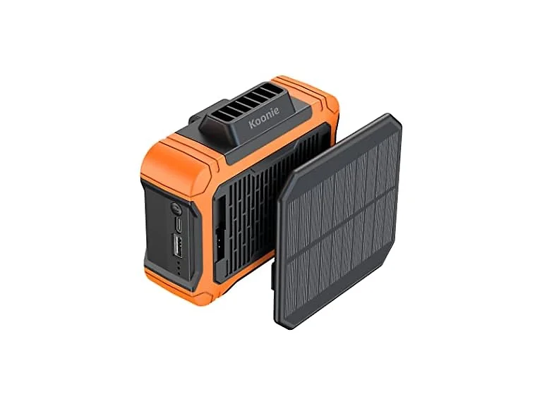Koonie Waist Clip Fan with Solar Panel