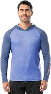Realtree Men's Long Sleeve Patriotic Performance Fishing Hoodie, Cationic Woodcut Sleeve, Small