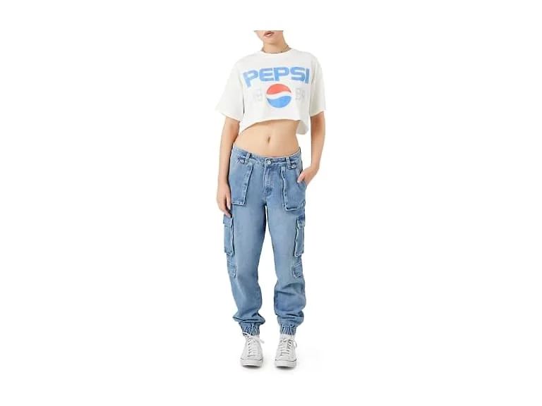 Forever 21 (27) Stretch-denim Cargo Joggers