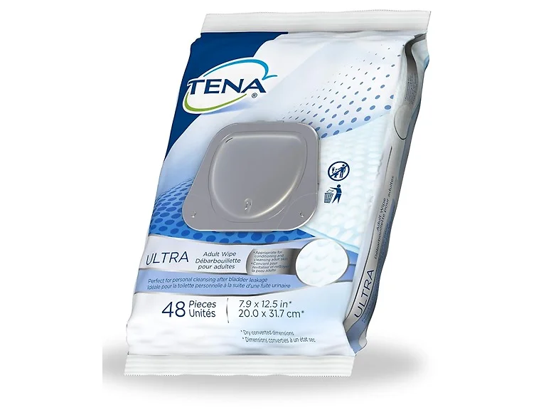 Tena Ultra Incontinence Adult Wipe 48 Count