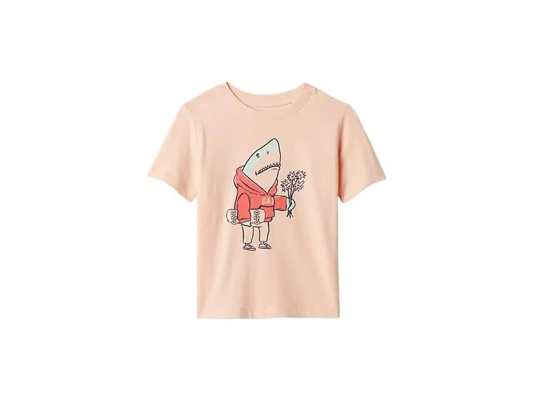 GAP Boys Short Sleeve Graphic Tee Modern Red