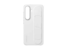 Samsung Galaxy S25+ Standing Grip Phone Case, Protective Cover, Soft Touch, Kickstand, Durable Design, US Version, EF-GS936CWEGUS, White