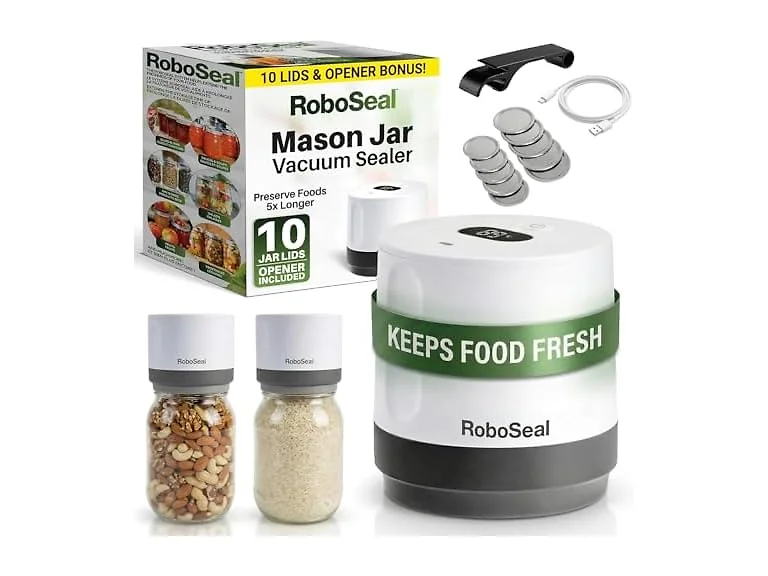 RoboSeal Rechargeable Mason Jar Vacuum