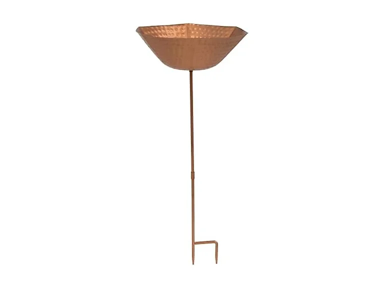 Sunnydaze Hammered Copper Bird Bath