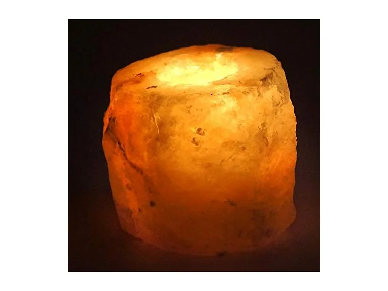Natural Salt Candle Holder