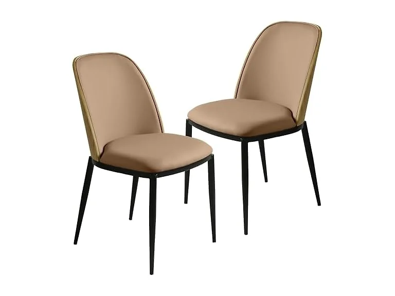 LeisureMod TCNW18BR2 Tule Dining Chair Natural Wood