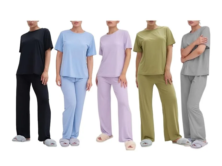Talmont (6PC) Womens Short Sleeve Pajama Sets