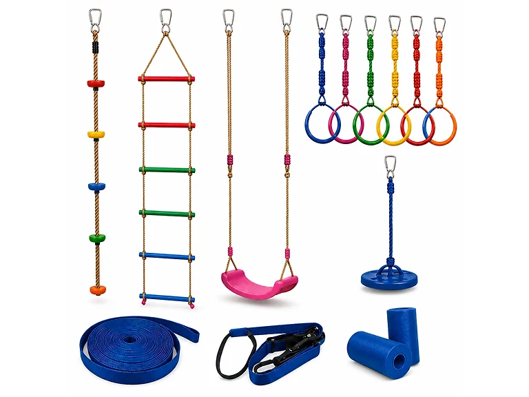 Rainbow Craft Kids 50ft Ninja Warrior Training Set