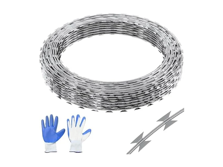 Razor Wires, 98 ft Razor Barbed Wire, 2 Rolls