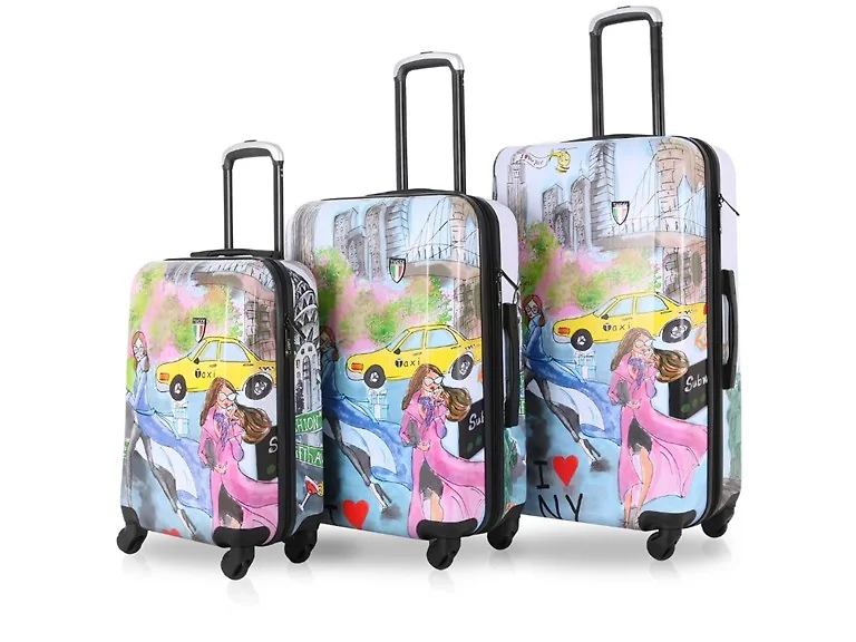 TUCCI Italy New York Love 3PC Luggage