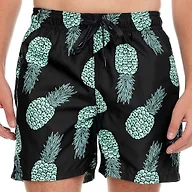 Kanu Surf Men's Big Big Kala Extended Size Quick Dry Beach Shorts Swim Trunk Swimwear, pina Black, 2X