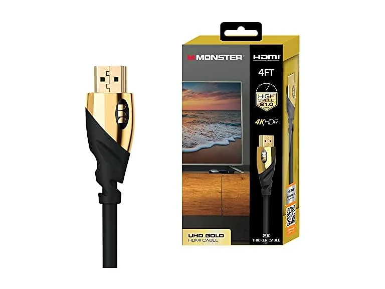 XTREME Monster 4ft UHD Gold HDMI Cable, 4K