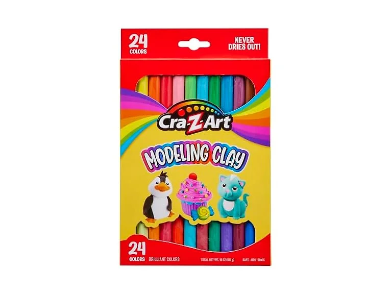 Cra-Z-Art Modeling Clay, 17.5 oz, 24 Count (10901)