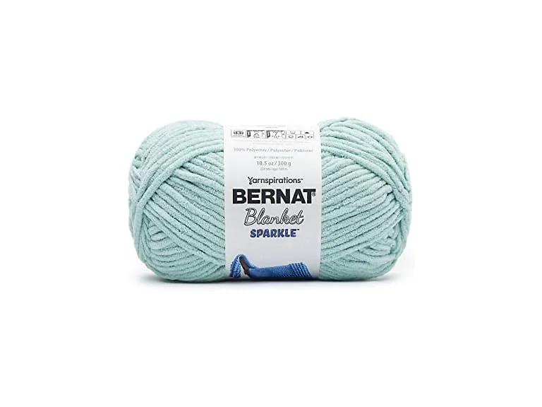 Bernat Blanket Sparkle Yarn-Aqua