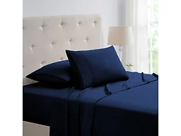 Bamboo 4 Piece 1800 Thread Count Waffle Hem Sheet Set