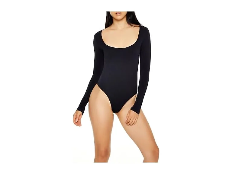 Forever 21 (L) Seamless Long-sleeve Bodysuit