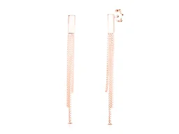 Yeidid Italian 18K Rose Gold Plated Sterling Silver Graduated Tassel Earring