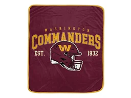 NFL Team Vintage Helmet Cozy Throw - Washington Commanders