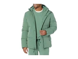 Amazon Essentials Men's Hooded Long Puffer Coat, Black, 6X-Large Big Tall