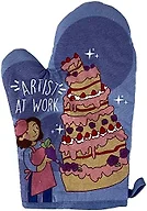 Artist At Work Oven Mitt Funny Cake Decorating Baking