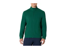 Amazon Essentials Men's Athletic Soft Performance Lightweight Zip Up Gym Workout Jacket, Space Dye Green, X-Large