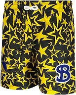 Bucketsquad Men's X Ultra Game NBA Officially Licensed Buckie Mesh Ultimate Basketball Shorts - OG Fit, Golden State Warriors, Team Color, Large