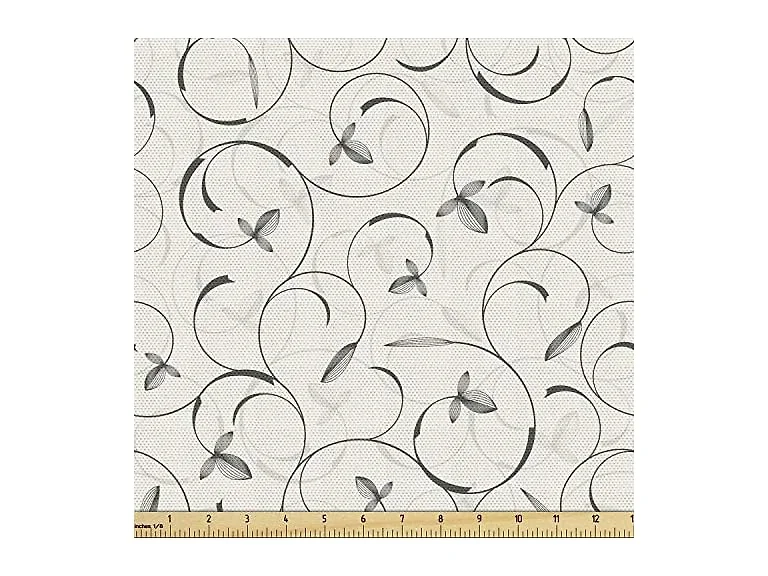Lunarable Grey Fabric by The Yard
