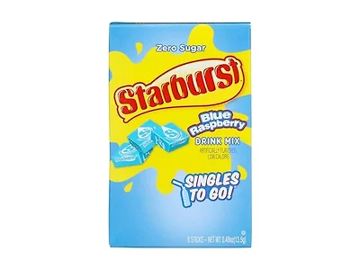 6CT Starburst Singles to Go Blue Raspberry Drink Mix