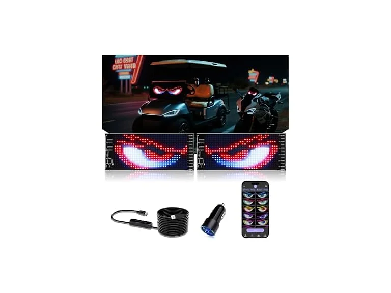 JDVOOTD LED Eyes Golf Cart Motorcycle