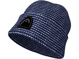 HEAD Men’s Kane Beanie – Tri-Color Knit Hat with Polylana® Blend, Fold-Over Cuff, Après Ski Winter Style-Admiral Blue