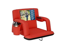 Reclining Stadium Seat w Armrests - Red