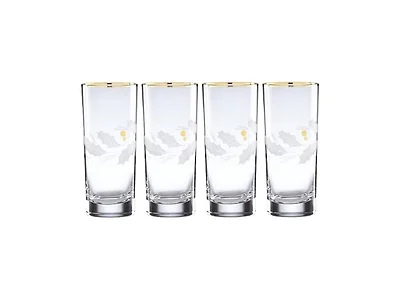Lenox Holiday Gold 4-Piece Highball Glasses