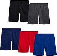 Boys 5PK Performance Mesh Shorts