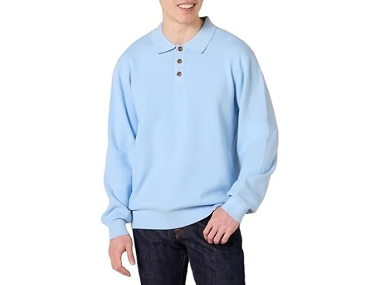 Amazon Essentials Men's Knit Polo Sweater