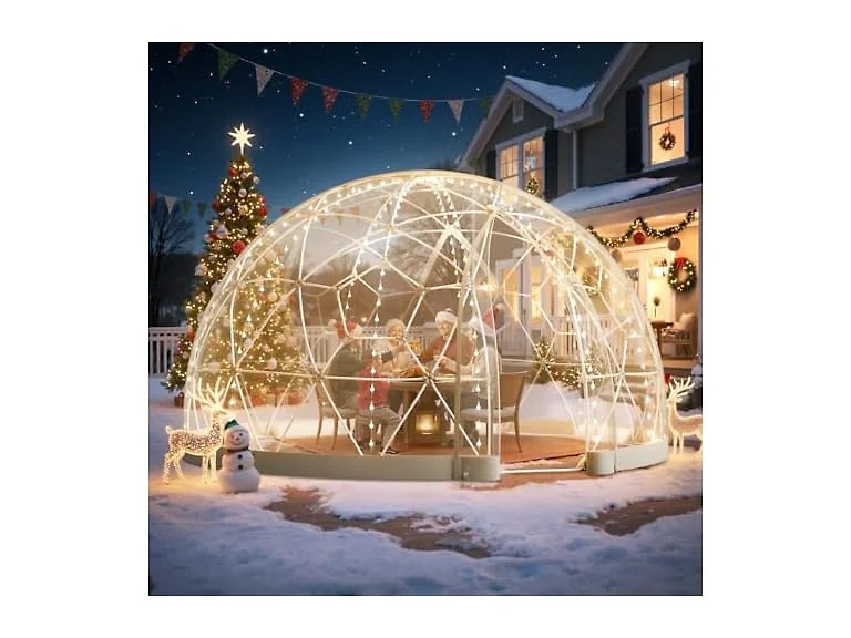Garden Dome Tent, 12 x 7.2 ft Clear