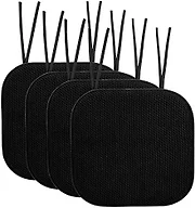 Sweet Home Collection SHC-TIECPMF4PKBLK 4-Pack Honey