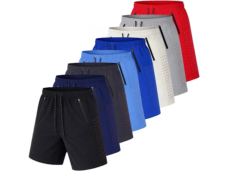 Mens Training Shorts w/ Dotted Trim (S-2XL)